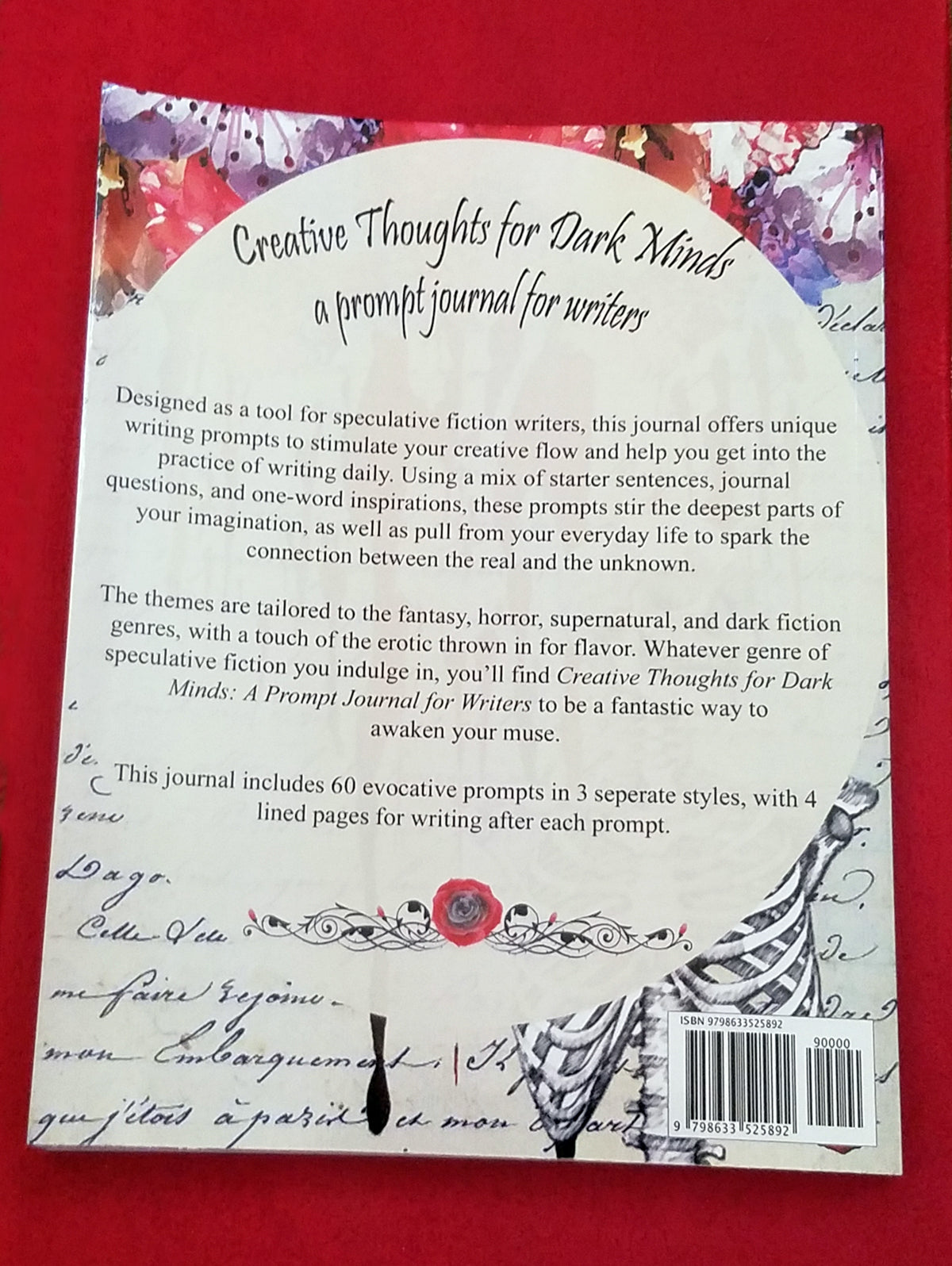 Creative Thoughts for Dark Minds: a prompt journal for writers