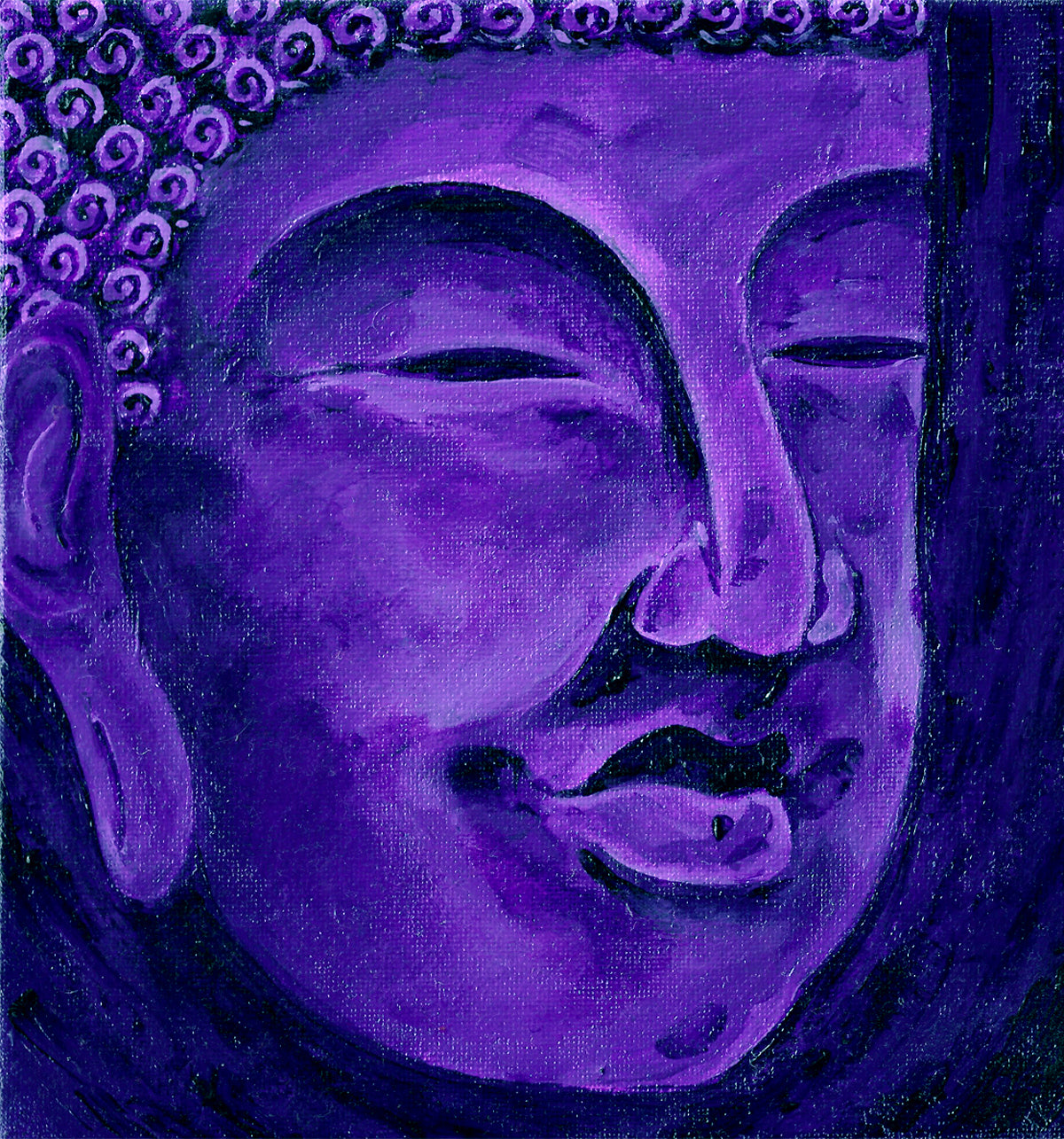 Purple Buddha Lined Journal